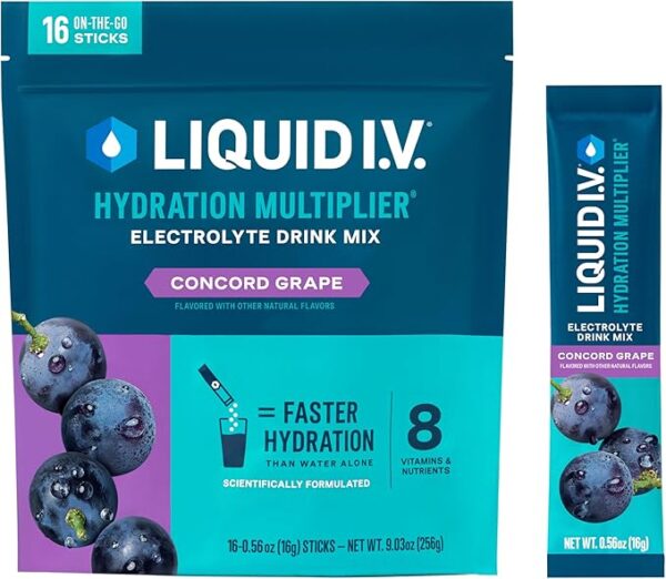 Liquid I.V.® Hydration Multiplier® - Concord Grape - Hydration Powder Packets