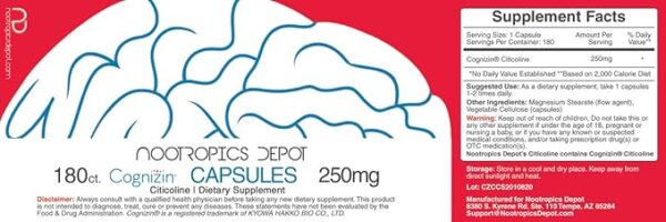 Nootropics Depot Cognizin Citicoline Capsules