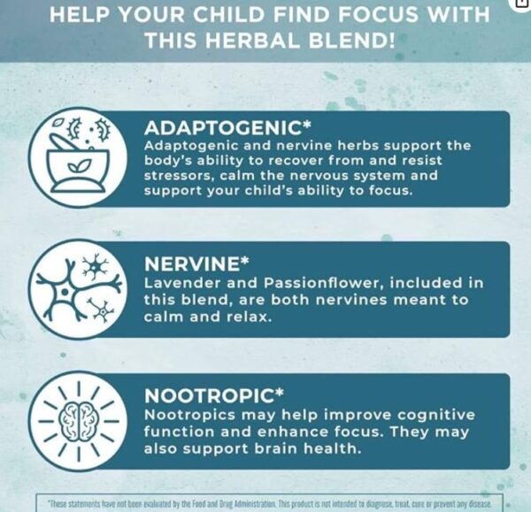 MaryRuth Organics Kids Brain Supplements for Memory and Focus